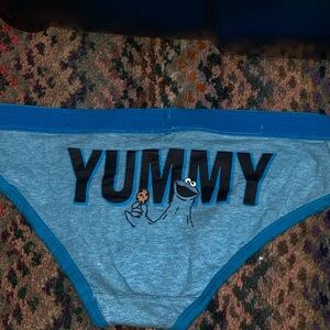 Sesame Street Blue Panties with Cookie Monster Design